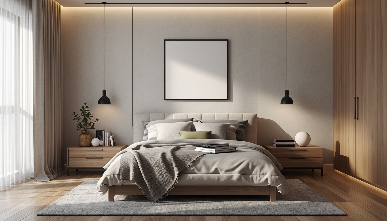 Serene bedroom setup promoting restful sleep